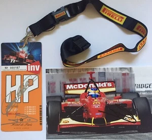 Sebastian Baudrais + C.Fittipaldi 3x signiert F1 VIP Foto Unterschrift Autogramm - Picture 1 of 1