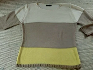 Apanage Blockmuster Pullover Pulli Gr. L oder M, Blockstreifen - Bild 1 von 2