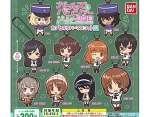 Girls und Panzer figure rubber key chain Lot 10 set mascot anime Japan m607 - Picture 1 of 3