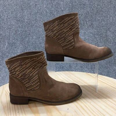 Carlos by Carlos Santana Boots Womens 5.5 M Alton Booties Brown Leather Studded - Image 1 of 4