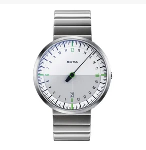 UNO24 WHITE GREEN QUARTZ40MM – Stainless steel strapBotta Design - Picture 1 of 3
