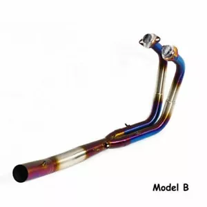 Exhaust System Link Header Pipe Fits For Kawasaki Ninja 400 250 2017 2019. - Picture 1 of 8