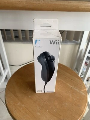 Official Nintendo Wii Wii U Nunchuk Controller Black Edition New Sealed - Image 1 of 3
