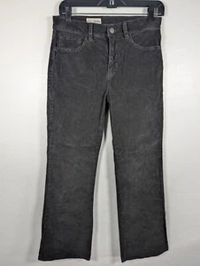 Nili Lotan Pants Women’s Size 4 Black 111/88 80NL Corduroy 5 Pocket Boot Cut - Picture 1 of 11