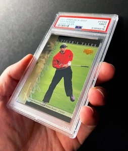 Tiger Woods 2001 Upper Deck novato Tiger's Tales #TT14 PSA 9 como nuevo - losa nueva - Imagen 1 de 3