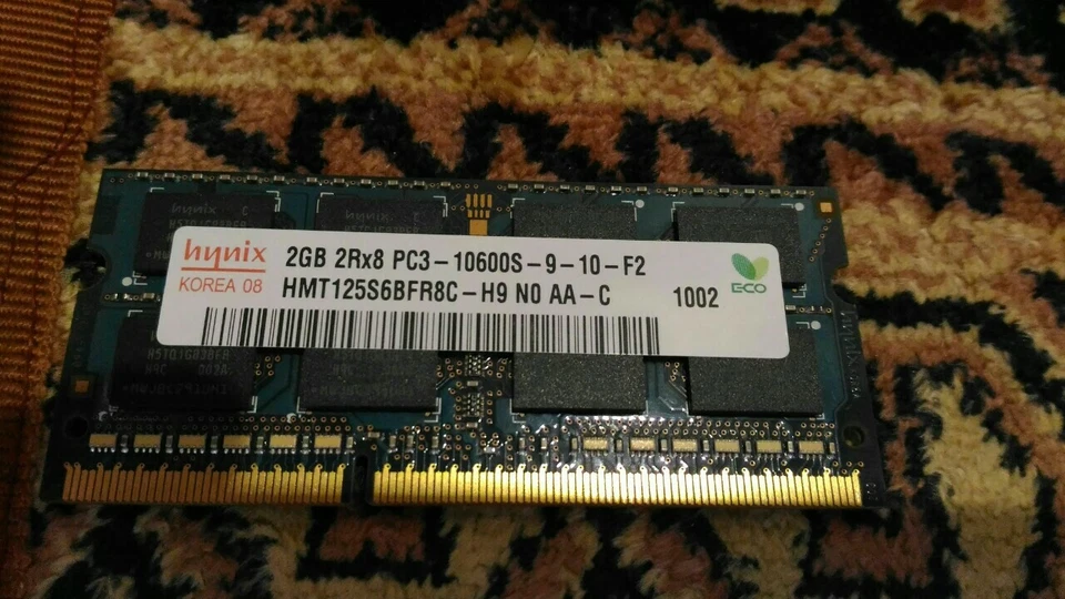 RAM MEMORIA 2GB DDR2 II 2Rx8 PC3 SODIMM NOTEBOOK 6400s 666 HP ASUS DELL MAC - Immagine 1 di 1