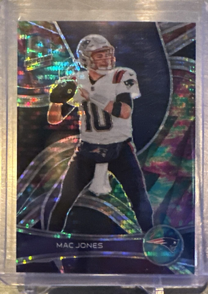 2022 Spectra Mac Jones Celestial Pulsar Prizm  33/99 SP New England Patriots - Image 1 of 3