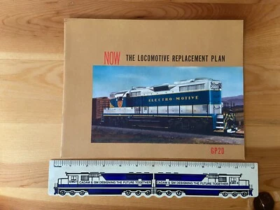 NOS 1968 EMD Electro Motive General Motors Locomotives GP20 Replacement Plan - Image 1 of 3