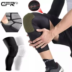 Women Men Compression Sleeve Sports Knee Support Pads Crashproof Protector Brace - Picture 1 of 17