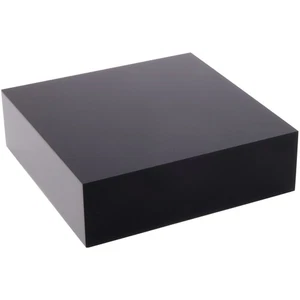 Plymor Black Polished Acrylic Square Display Block, 1" H x 3" W x 3" D - Picture 1 of 1