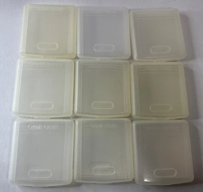 Lot of 9 Sega Game Gear OEM Official Clear Game Cartridge Cases Dust Covers - Image 1 of 4