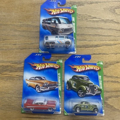 2009 Hot Wheels Treasure Hunt (3) Bundle ‘57 Plymouth Fury, GMC Motorhome,….. - Image 1 of 4