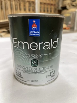 Pintura de uretano esmeralda Quart Sherwin Williams/marfil personalizado/blanco/satinado Foto 1 de 2