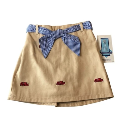 Vive La Fete девочек Ole Miss Mississippi юбка шорты хаки имбирь бежевый синий 4 - Изображение 1 из 4
