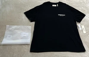 Fear Of God Essentials "Graphic" Boxy T-Shirt (2019) Black sz M  vintage tee fog - Picture 1 of 10