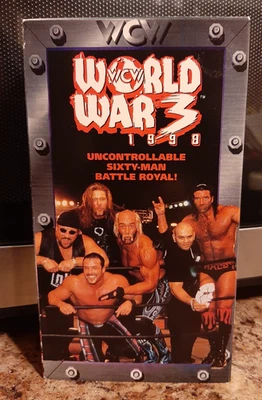 WCW World War 3 wrestling VHS - 60 man Battle Royal - 1998 (TESTED, WORKS) - Image 1 of 4