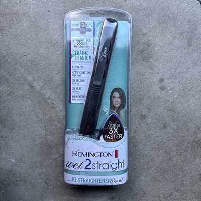 Remington Wet 2 Straight 1” Ceramic Titanium Plates, S-7211, Hairstyling Tools - Image 1 of 4