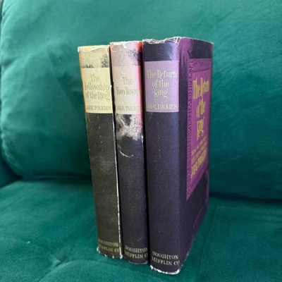 J.R.R. Tolkien Lord of the Rings Trilogy HMCO Hardcover Set No Box 2nd Ed 5th - Imagem 1 de 4