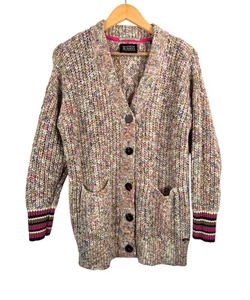 Cárdigan Anthropologie Scotch Soda Grueso Tejido Flor Salvaje Gran Tamaño Años 90 XS - Imagen 1 de 9