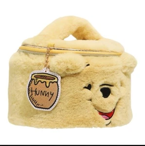 Disney | Winnie The Pooh | Fuzzy Makeup Bag - Train Case Plush - Picture 1 of 4
