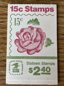 US Scott 1737 Book Of 12 Stamps 15 Cent Roses  - Picture 1 of 4