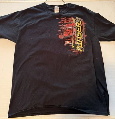 Steve Kinser Rey de los Forajidos. Camiseta. Negro Talla Grande Foto 1 de 4