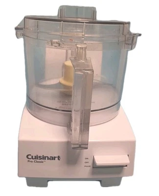 Cuisinart DLS-10SY Series Food Processor With Attachments & Manual ~White~ 7 CUP - Image 1 of 4