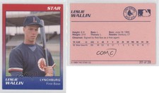 1989 Star Lynchburg Red Sox Les Wallin (Player Name in White) #20.2