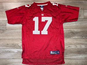 Plexico BURRESS New York Giants NFL Red Reebok Football Jersey Youth XL 18-20 - Picture 1 of 3