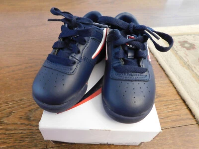 Fila Unisex Kids Original Fitness FILA Sneakers Blue Red Navy Sz 7 Toddler EUC - Image 1 of 4