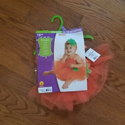 Vestido Tutú Infantil Calabaza Rubí Disfraz Halloween Talla 6-12 Meses  Foto 1 de 4
