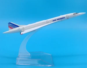 16cm AIR FRANCE Concorde Passenger Airplane Diecast Aircraft Metal Plane Model - Picture 1 of 8