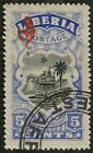 MO58-Libéria timbre africain, livraison surimprimée