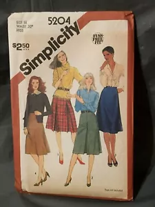 Simplicity Vintage Pattern 1980s Set of Skirts Size 16 Uncut - Picture 1 of 5