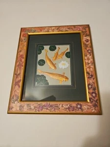 Copper Koi Fish Art Work Signed - Picture 1 of 5