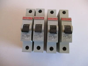 INTERRUPTORES AUTOMÁTICOS HAVELLS HSLB RANGO B6 B10 B16 B20 B32 B40 6KA POLO ÚNICO MCB - Imagen 1 de 2