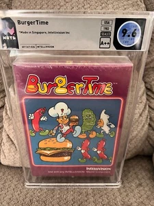 BURGERTIME Intellivision Video Game WATA Graded 9.8 GEM Seal A++ Factory Sealed - Picture 1 of 5