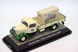 Premium ClassiXXS 1/43 Mercedes Benz L3000 Pritschenwagen with Motorcycle Puch - Picture 1 of 18