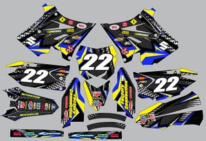 Calcomanías para Suzuki RM250 RM 250 GRÁFICOS 2001-2012 POLISPORT RESTYLE plástico - Imagen 1 de 3