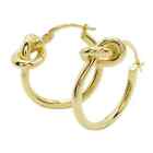 CELINE 46N556BRA.35OR Knot Small Hoop Stud Earrings GP Gold Plated Ladies