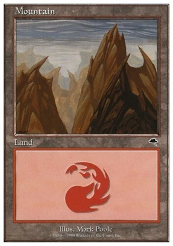 Mountain (Parted) ~ Lightly Played Battle Royale MTG Magic UltimateMTG Land Card - Image 1 of 1