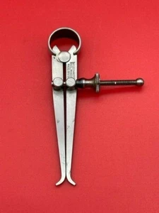 Starrett 73A-2 1/2 Yankee Spring-Type Inside Caliper, 2 1/2" Size, Solid Nut - Picture 1 of 4