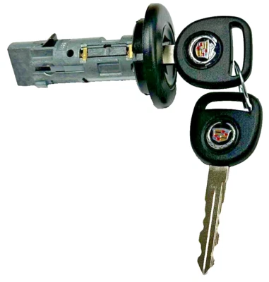 Cadillac OEM Ignition Lock Cylinder Switch W/2 Cadillac Logo Keys 707835 + B102 - Image 1 of 3