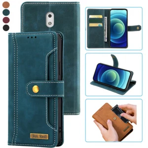 Funda para tarjeta estilo portátil Nokia 3, funda magnética abatible de cuero para teléfono Nokia 3 - Imagen 1 de 22