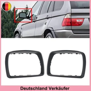 1Paar Außenspiegel Frame Spiegel Blende Rahmen für BMW X5 E53 00-06 51168254904 - Bild 1 von 12