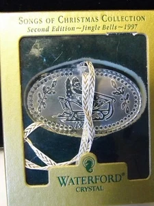 Vintage Waterford Crystal Ornament Jingle Bells 1997 In Box Songs Of Christmas - Picture 1 of 12
