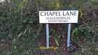 Photo 12X8 New Sign At Chapel Lane, Llanteg Recording That It Was Also Cal C2021