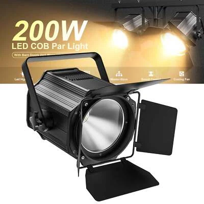 200W COB LED 2in1 Par DMX Blinder Bühnenlicht Audience Studio Theaterstrahler - Bild 1 von 4