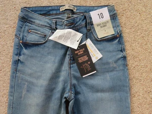 DAMEN SKINNY BODY SCULPT BLAU STRETCH JEANS GRÖSSE 10 DENIM + C0 - Bild 1 von 6