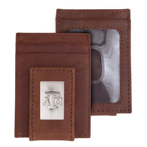 Texas A&M Aggies Wallet Front Pocket Leather Wallet Cover